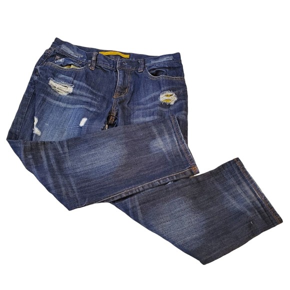 Refuge Jeans Womens Size 5 Style 2B-3623BBlue Distressed 5 Pocket Cotton Spandex - Picture 14 of 16